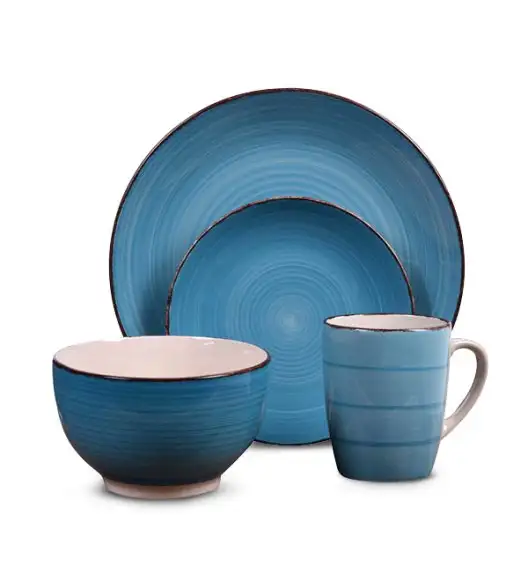 WYPRZEDAŻ! EXCELLENT HOUSEWARE Komplet 2 talerzy dla 1 osoby / ceramika