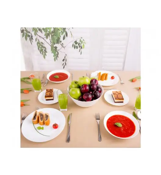 WYPRZEDAŻ! ARCOPAL ZEILE Komplet obiadowy 18 el dla 6 os / szkło hartowane