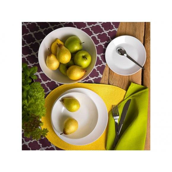 WYPRZEDAŻ! ARCOPAL ZEILE Komplet obiadowy 18 el dla 6 os / szkło hartowane