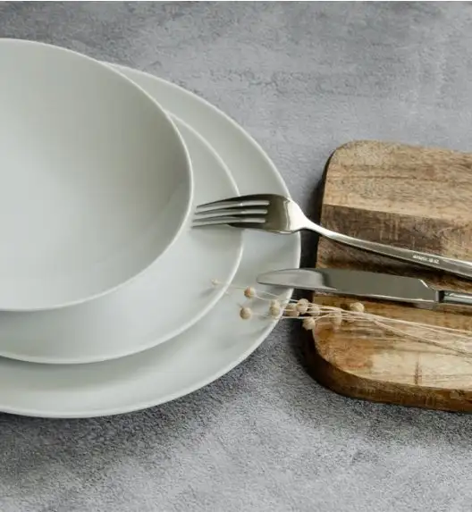 WYPRZEDAŻ! KAROLINA ENJOY Komplet 2 talerzy dla 1 osoby / porcelana
