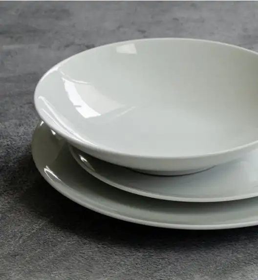 WYPRZEDAŻ! KAROLINA ENJOY Komplet 2 talerzy dla 1 osoby / porcelana