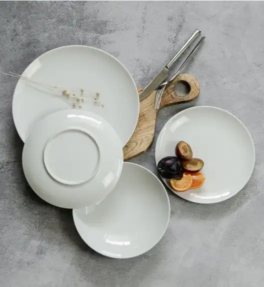 WYPRZEDAŻ! KAROLINA ENJOY Komplet 2 talerzy dla 1 osoby / porcelana