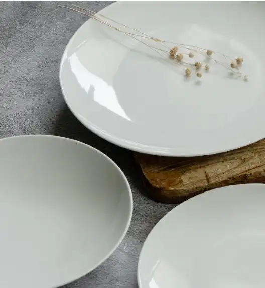 WYPRZEDAŻ! KAROLINA ENJOY Komplet 2 talerzy dla 1 osoby / porcelana