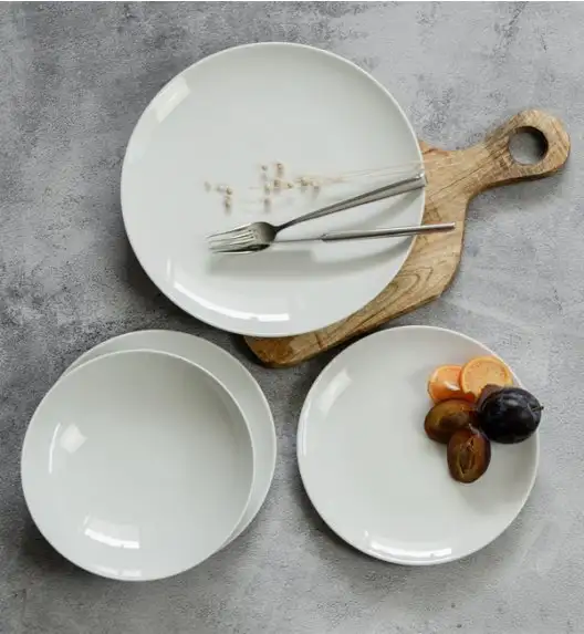 WYPRZEDAŻ! KAROLINA ENJOY Komplet 2 talerzy dla 1 osoby / porcelana
