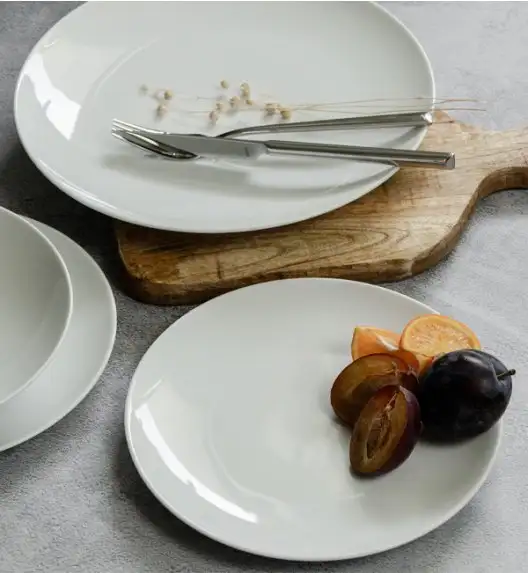WYPRZEDAŻ! KAROLINA ENJOY Komplet 2 talerzy dla 1 osoby / porcelana