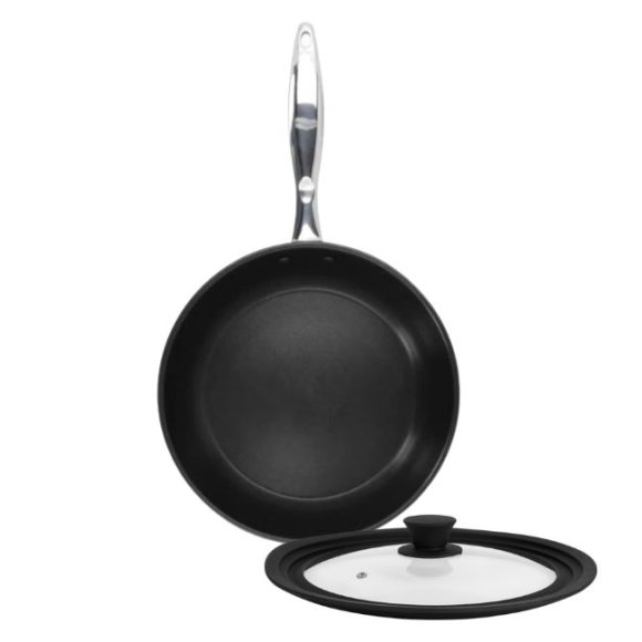 ZWIEGER KLASSIKER II Patelnia 28 cm + pokrywka uniwersalna TADAR / powłoka QUANTANIUM / stal nierdzewna / indukcja