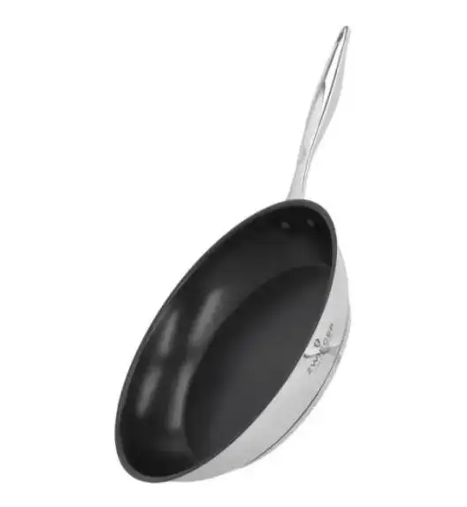 ZWIEGER KLASSIKER II Patelnia 28 cm + pokrywka szklana TADAR / powłoka QUANTANIUM / stal nierdzewna / indukcja