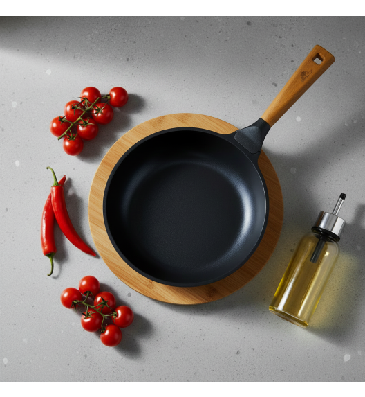 GERLACH NATUR Patelnia 28 cm z powłoką ceramiczną ILAG® Non-Stick Xera Dur 2 