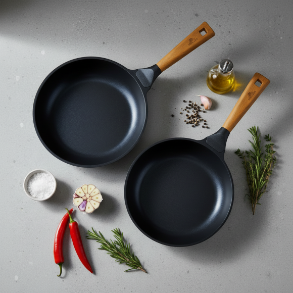 GERLACH NATUR Patelnia 28 cm z powłoką ceramiczną ILAG® Non-Stick Xera Dur 2 