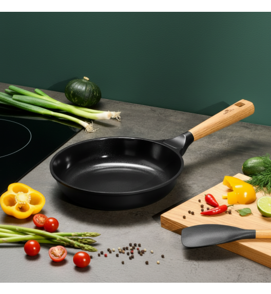GERLACH NATUR Patelnia 20 cm z powłoką ceramiczną ILAG® Non-Stick Xera Dur 2 