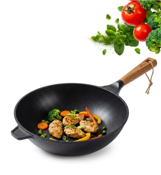 GERLACH NATUR Wok 28 cm z powłoką ceramiczną ILAG® Non-Stick Xera Dur 5
