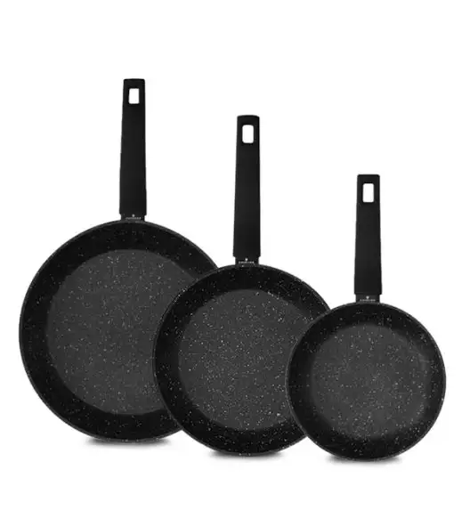 ZWIEGER FORTE Komplet garnków z pokrywkami 6 el /16, 18, 20 cm + Patelnia 20, 24, 28 cm  aluminium