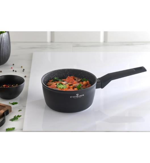 ZWIEGER FORTE Komplet garnków z pokrywkami 6 el /16, 18, 20 cm + Patelnia 20, 24, 28 cm + pokrywki Zwieger / aluminium