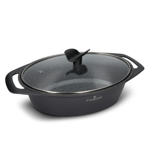 ZWIEGER FORTE Komplet garnków z pokrywkami / 16, 18, 20 cm + Patelnia 20, 24, 28 cm +Brytfanna Forte 33 cm + Pokrywki silikonowe 