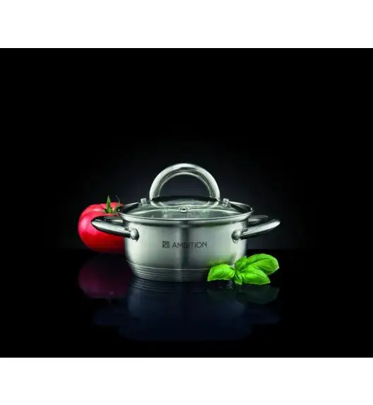 AMBITION SOLAR Garnek z pokrywką 16 cm 1,9 l / stal nierdzewna / indukcja