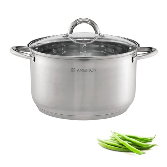 AMBITION SOLAR Garnek z pokrywką 26 cm 8,5 l / stal nierdzewna / indukcja