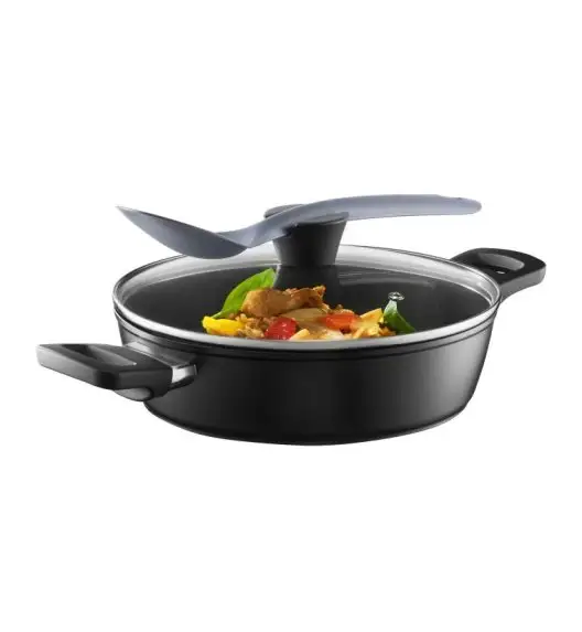 AMBITION ALTO Patelnia głęboka 20 cm + pokrywka / z powłoką Qualum Basic / indukcja