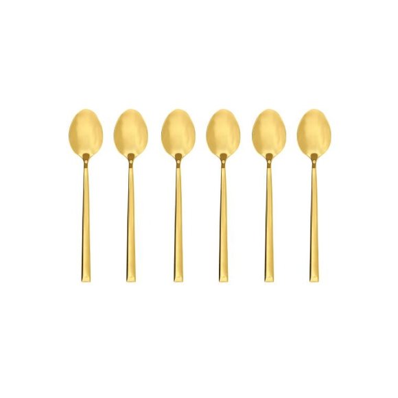AMBITION COMO GOLD Komplet łyżeczek do herbaty / 6 el dla 6 osób / złote