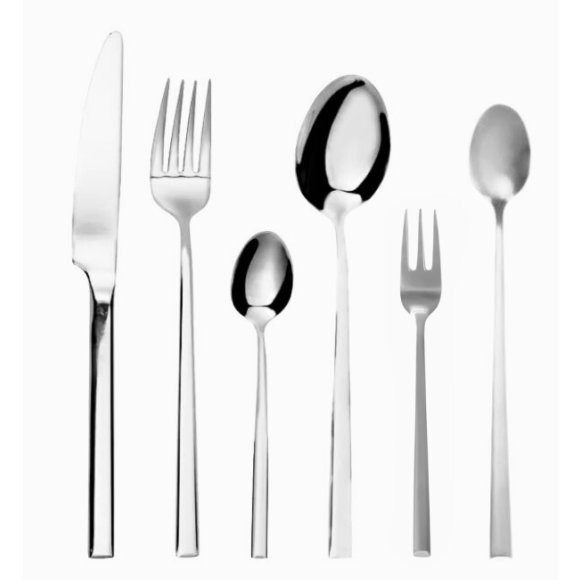 AMBITION COMO Komplet sztućców 36 el dla 6 osób w pudełku / srebrne