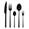AMBITION COMO BLACK Komplet sztućców 90 el dla 18 osób w pudełku / czarne sztućce