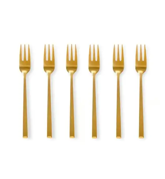 AMBITION COMO GOLD Komplet sztućców złotych 90 el dla 18 osób w pudełku