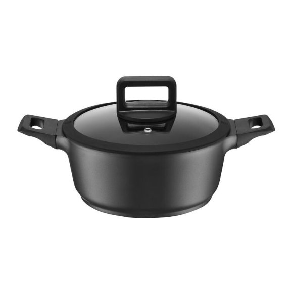 AMBITION ENZO Garnek z pokrywką 18 cm / powłoka nieprzywierająca ILAG ULTIMATE / aluminium