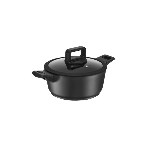 AMBITION ENZO Garnek z pokrywką 18 cm / powłoka nieprzywierająca ILAG ULTIMATE / aluminium