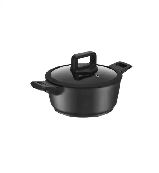 AMBITION ENZO Garnek z pokrywką 20 cm / powłoka nieprzywierająca ILAG ULTIMATE / aluminium