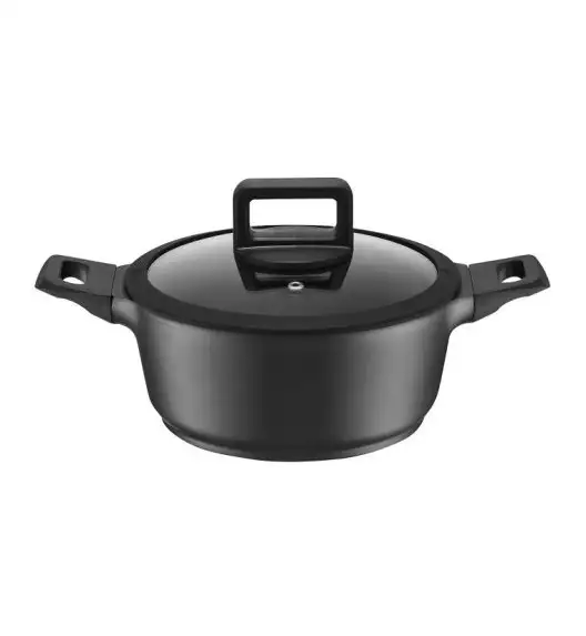 AMBITION ENZO Garnek z pokrywką 24 cm / powłoka nieprzywierająca ILAG ULTIMATE / aluminium