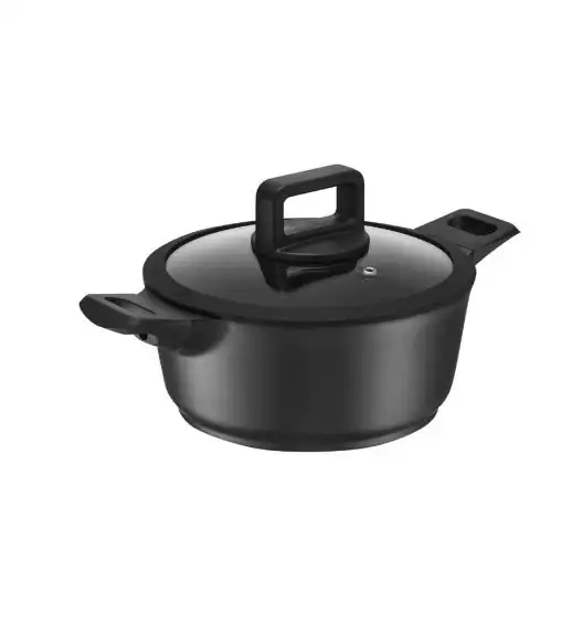 AMBITION ENZO Garnek z pokrywką 24 cm / powłoka nieprzywierająca ILAG ULTIMATE / aluminium