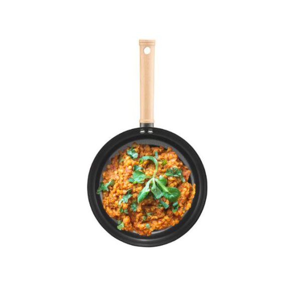 AMBITION NATURAL Patelnia 20 cm z powłoką nieprzywierającą Qualum Ceramic / indukcja