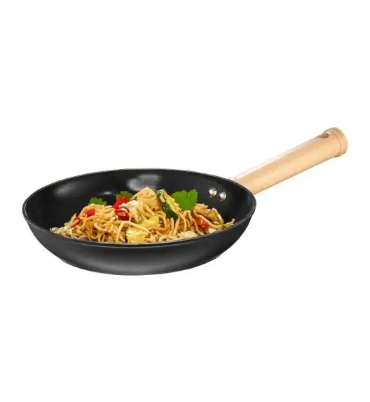 AMBITION NATURAL Patelnia 24 cm z powłoką nieprzywierającą Qualum Ceramic / indukcja