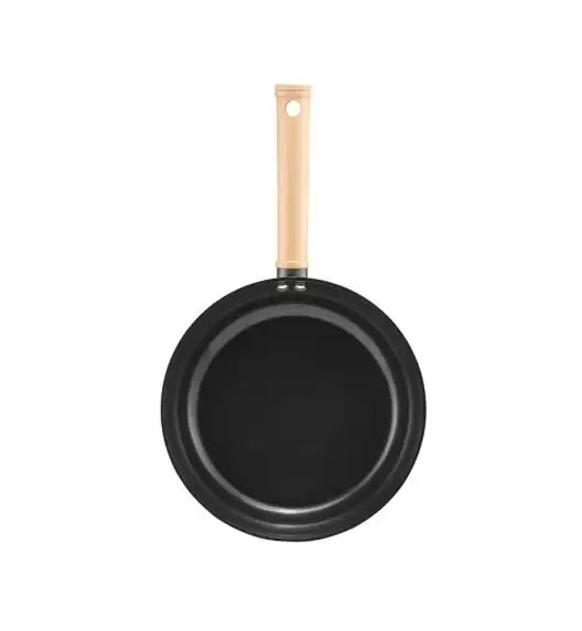 AMBITION NATURAL Patelnia 24 cm z powłoką nieprzywierającą Qualum Ceramic / indukcja