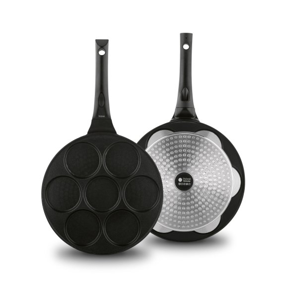 TADAR Patelnia do pancakes i placków 26,5 cm / czarna / non-stick / indukcja