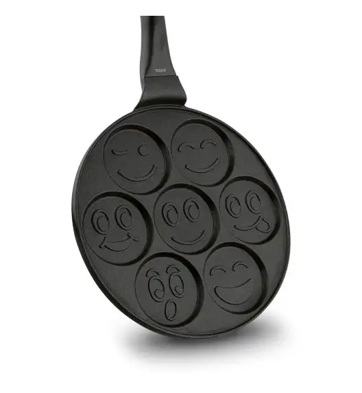 TADAR EMOTKI Patelnia do pancakes i placków 26,5 cm / czarna / non-stick / indukcja
