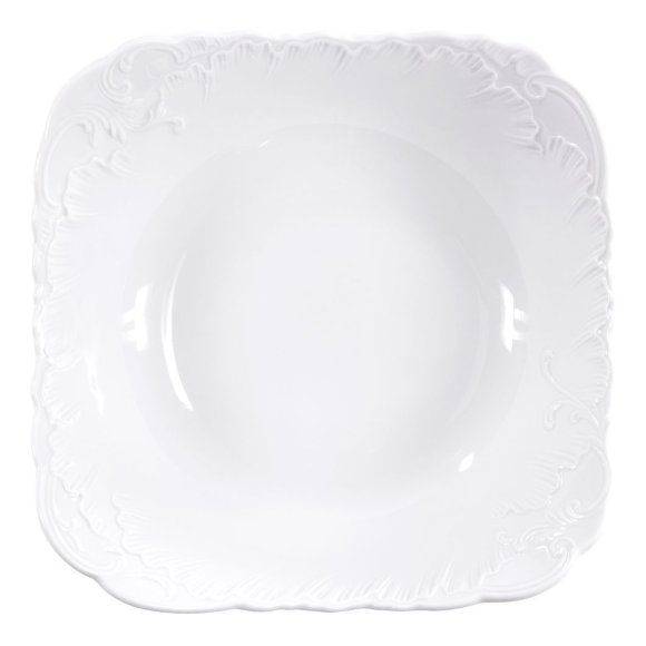 ĆMIELÓW ROCOCO 0001 MARIA Salaterka kwadratowa 24 cm / porcelana