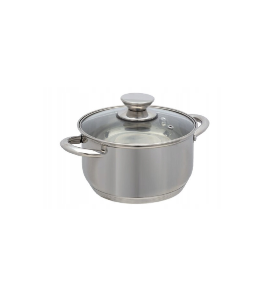 AMBITION LEA Komplet Garnki z pokrywkami 6 el / stal nierdzewna / 320045