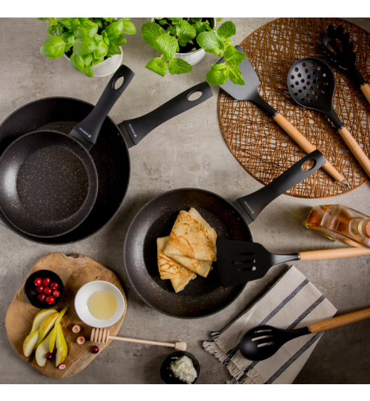 AMBITION TRES Komplet Patelni 20, 24, 28 cm / aluminium / indukcja