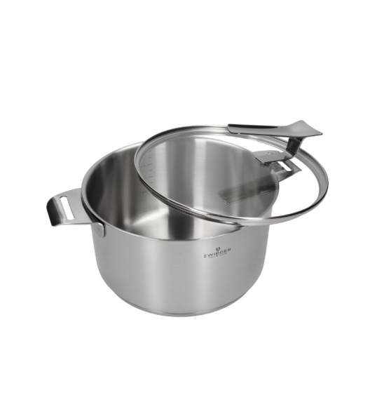 ZWIEGER VISIONARY Komplet 3 garnki z pokrywkami 16, 20, 24 cm / stal nierdzewna / indukcja