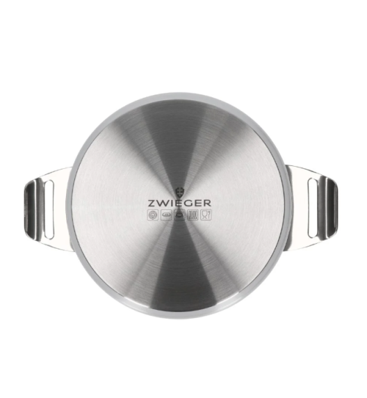 ZWIEGER VISIONARY Komplet 3 garnki z pokrywkami 16, 20, 24 cm / stal nierdzewna / indukcja
