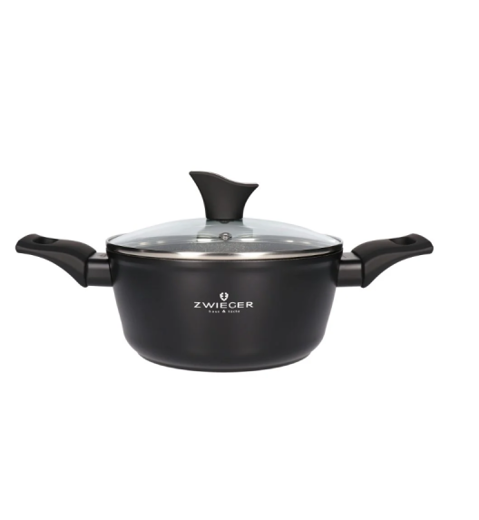 ZWIEGER GABRO ALU Garnek z pokrywką 22 cm / 3,2 L / aluminium / powłoka ceramiczna