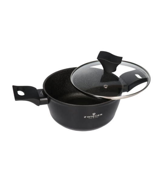 ZWIEGER GABRO ALU Garnek z pokrywką 22 cm / 3,2 L / aluminium / powłoka ceramiczna
