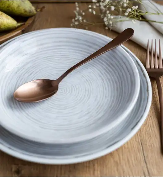 LUBIANA KERAJET | 709 KJ BRĄZOWY | Serwis obiadowy 12/36 elementów | 9174A