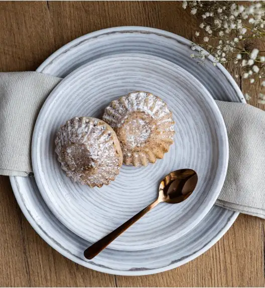 LUBIANA KERAJET | 709 KJ BRĄZOWY | Serwis obiadowy 18/54 elementy | 9174A