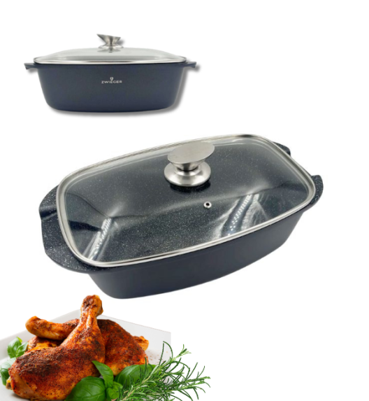 ZWIEGER VERON Brytfanna 32 cm + pokrywka / 5,2 l / non-stick