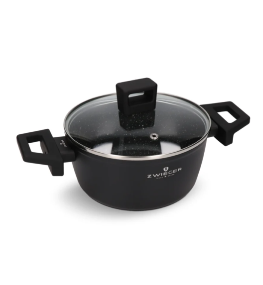 ZWIEGER FORTE Komplet garnków z pokrywkami / 16, 18, 20, 24 cm + Brytfanna 33 cm