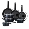 ZWIEGER FORTE Komplet garnków z pokrywkami / 16, 18, 20, 24 cm + Patelnie 20, 24, 28 cm + Pokrywki