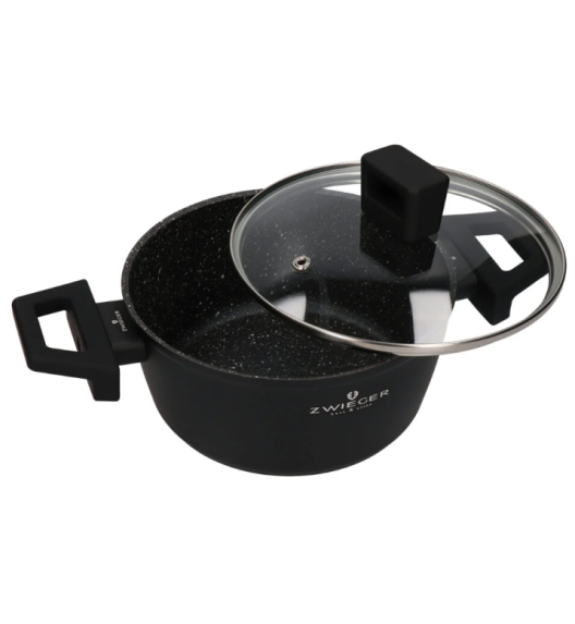 ZWIEGER FORTE Komplet garnków z pokrywkami / 16, 18, 20, 24 cm + Patelnie 20, 24, 28 cm + Pokrywki + Brytfanna Forte