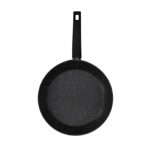 ZWIEGER FORTE Komplet patelnia aluminiowa 28 cm / powłoka granitowa PFLUON + pokrywka silikonowa