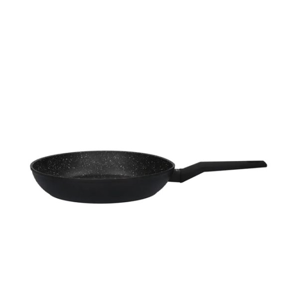 ZWIEGER FORTE Komplet patelnia aluminiowa 28 cm / powłoka granitowa PFLUON + pokrywka silikonowa